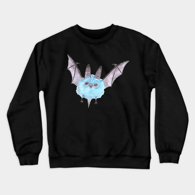 Fluffy Bat Crewneck Sweatshirt by Créa'RiBo